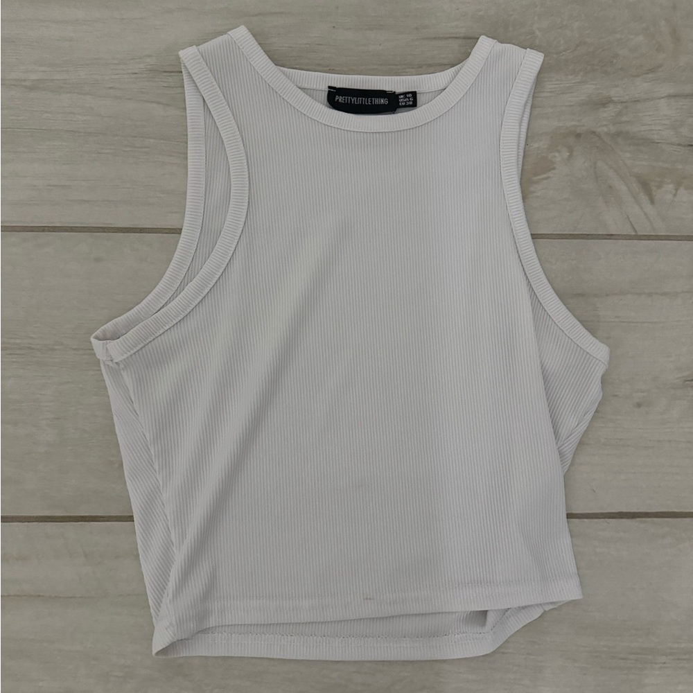 prettylittlething white tank